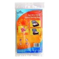 2 Pack 50cm x 70cm Space Saving Bag, Ideal For Packing Suitcases, Drawers, 