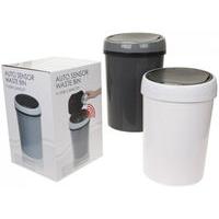 2 assorted 9 litre auto sensor opening refuse bin