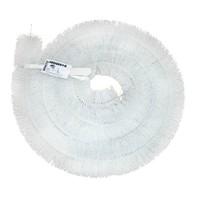 2 x 4m Hedgehog Gutter Brush White 100mm Diameter #HH100MMX2W