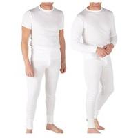 2 Pairs Mens Winter Thermal Short Sleeve Long Sleeve T Shirt Long John Trousers