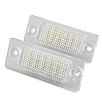 2 pcs White 18 LED 3528 SMD Number License Plate Lights Lamp for VW Passat B5