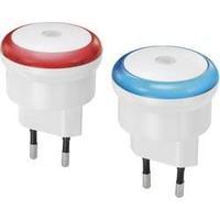 2 piece set circular led red blue renkforce rueda emn100x2 white