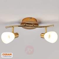 2 light led ceiling lamp duena with osram leds