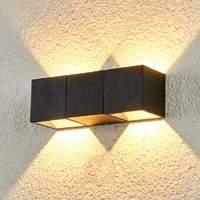 2 bulb elian led outdoor wall light