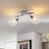 2 bulb led ceiling lamp ticino