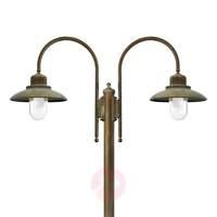 2 bulb post light casale with charm