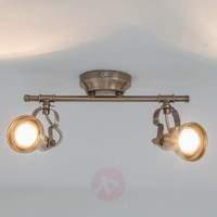 2-bulb Perseas LED ceiling light, GU10