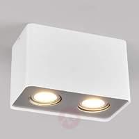 2-bulb Giliano GU10 LED downlight in white