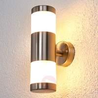 2 bulb stainless steel wall lamp for outdoors led