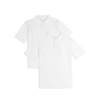 2 pack boys pure cotton polo shirts