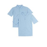 2 pack boys pure cotton polo shirts