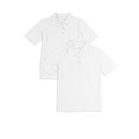 2 pack girls pure cotton polo shirts