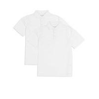 2 pack unisex pure cotton polo shirts