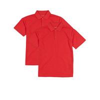 2 pack unisex pure cotton polo shirts