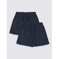 2 Pack Unisex Pure Cotton Shorts