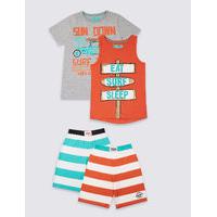 2 Pack Short Pyjamas (3-16 Years)