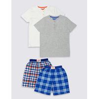 2 Pack Short Pyjamas (3-16 Years)