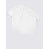 2 pack boys pure cotton polo shirts