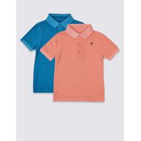 2 Pack Pure Cotton Polo Shirt (3 Months - 5 Years)