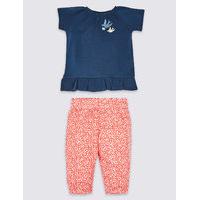 2 piece pure cotton top trousers outfit