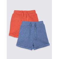 2 Pack Pure Cotton Jersey Shorts