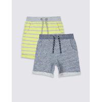 2 Pack Pure Cotton Shorts (3 Months - 5 Years)