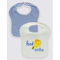 2 Pack Pure Cotton Bibs