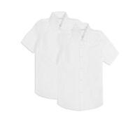 2 pack boys slim fit non iron shirts