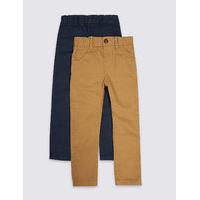 2 Pack Pure Cotton Chinos (3 Months - 5 Years)