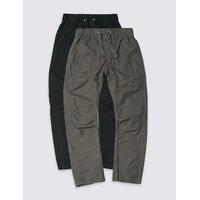 2 Pack Pure Cotton Joggers (3-14 Years)