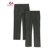 2 pack girls easy dressing trousers