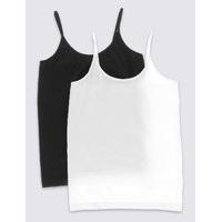 2 Pack Seamfree Camisole Vests (1-16 Years)