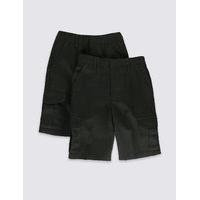 2 pack boys shorts with crease resistant