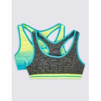 2 Pack Seamfree Crop Tops (9- 16 Years)