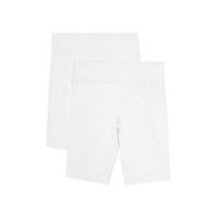 2 pack girls cotton cycle shorts with stretch