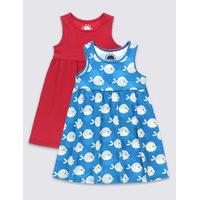 2 pack pure cotton dress 3 months 5 years