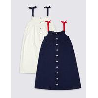 2 Pack Pure Cotton Dress (1- 5 Years)