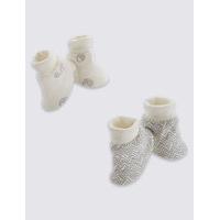 2 Pack Pure Cotton Assorted Booties