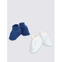 2 Pack Pure Cotton Assorted Booties