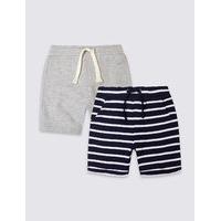 2 Pack Jersey Shorts (3 Months - 5 Years)