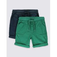 2 Pack Pure Cotton Shorts (3 Months - 5 Years)