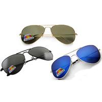 2 Pairs of Aviator Sunglasses - 3 Colours