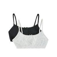 2 pack cotton crop tops with stretch 6 16 years