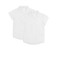 2 Pack Girls\' Easy to Iron Blouses