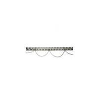 2 Row Pyramid Stud & Chain Belt - Size: XL