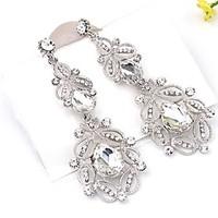 2 Colors Crystal Drop Earrings Jewelry Party Daily Casual Crystal Alloy 1 pair Multi Color