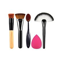 2 x MakeupBrushPowder Blush Foundation Brush Sponge Puff Contour Brushes Pincel Maquiagem