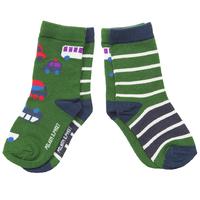 2 pack cars baby socks green quality kids boys girls