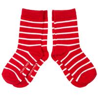 2 Pack Striped Baby Socks - Red quality kids boys girls