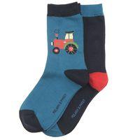 2 Pack Kids Socks - Blue quality kids boys girls